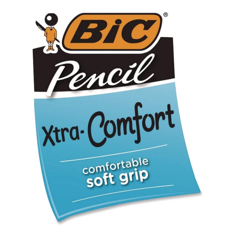 BIC CORP. Xtra-Comfort Mechanical Pencil, 0.7 mm, HB (#2), Black Lead, Assorted Barrel Colors, 6/Pack (BICMPGP61) thumbnail 3