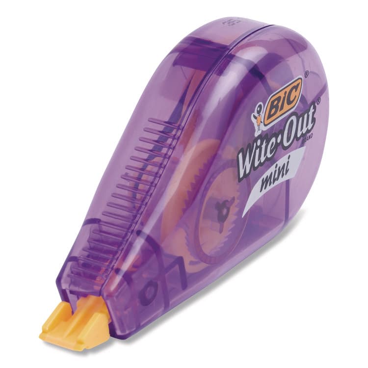 BIC CORP. Wite-Out Brand Mini Correction Tape, Non-Refillable, 0.2" x 26.2 ft, White Tape, Assorted Dispenser Colors, Dozen (BICWOTM11) thumbnail 3