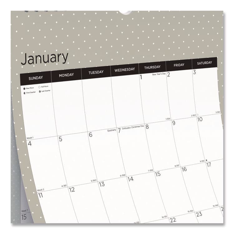 REDIFORM OFFICE PRODUCTS 12-Month Wall Calendar, Minimalistic Artwork, 12 x 17, White/Multicolor Sheets, 12-Month (Jan to Dec): 2026 (REDC173121) thumbnail 4