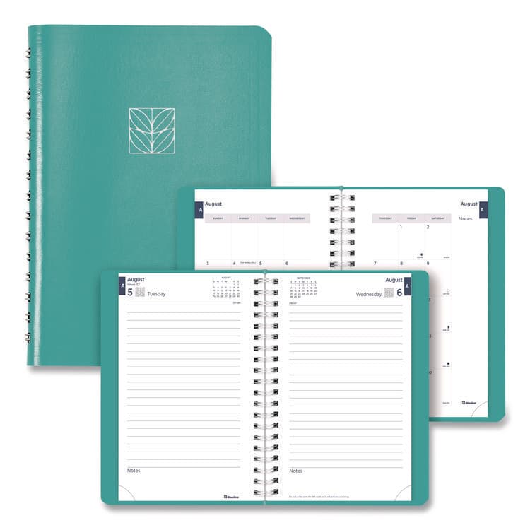 REDIFORM OFFICE PRODUCTS Academic Daily/Monthly Planner, 8 x 5, Blue Cover, 12-Month (Aug to July): 2025 to 2026 (REDCA201F02)