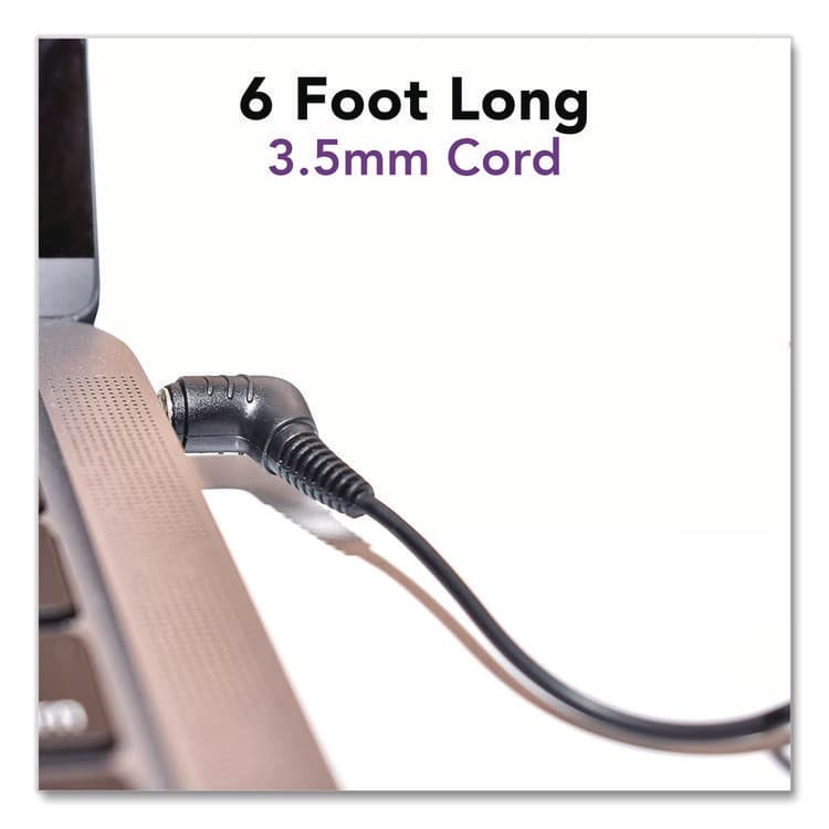 MAXELL CORP. OF AMERICA HP100 Headphone with Mic, Black (MAX199845) thumbnail 4