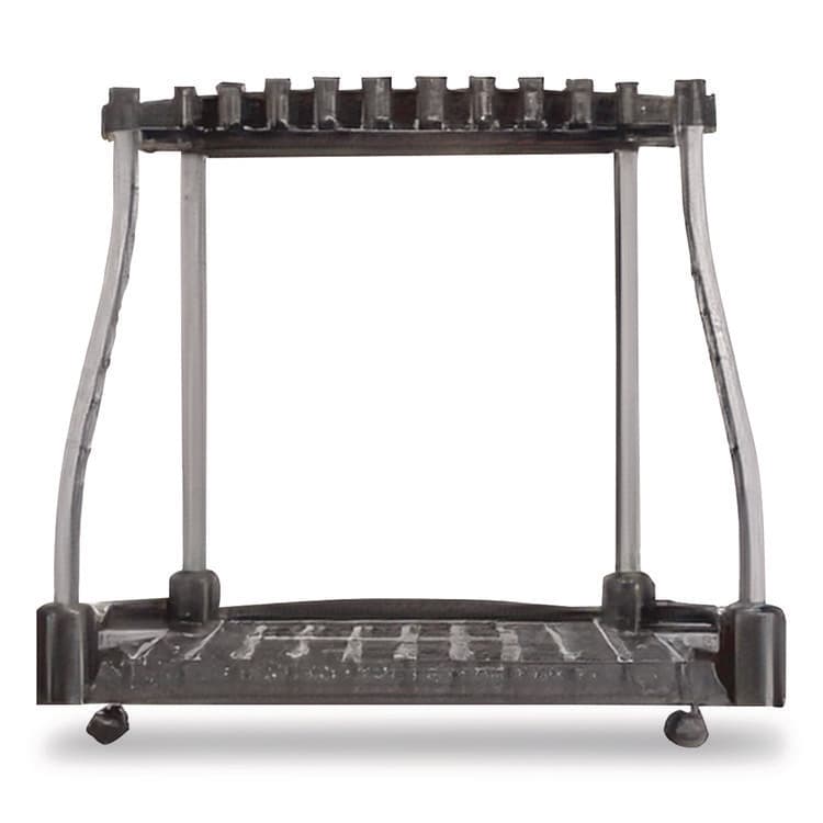 RUBBERMAID FastTrack Garage Tool Tower Rack, Plastic, Holds Up to 40 Tools, 38" x 20.5" x 34.4", Black (RUB2140834)