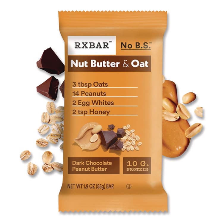 KELLOGG'S Gluten-Free Peanut Butter Dark Chocolate Protein Bar, 1.9 oz Bar, 12/Box (RXBKEE00718) thumbnail 3