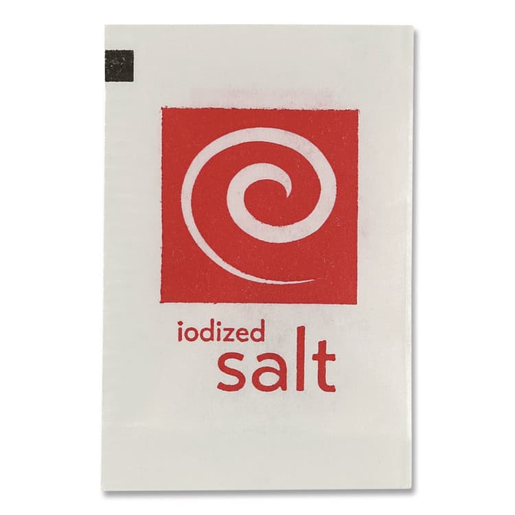 SUGAR FOODS CORPORATION Grindstone Iodized Salt, 0.02 oz Packet, 1,000/Bag, 3 Bags/Carton (SUG20015) thumbnail 2