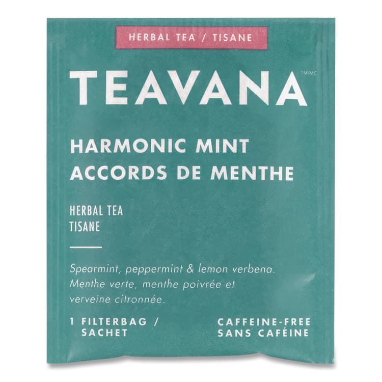 STARBUCKS COFFEE COMPANY Teavana Tea Bags, Harmonic Mint Decaf, 0.05 oz, 24/Box (TEVSBK13091) thumbnail 3