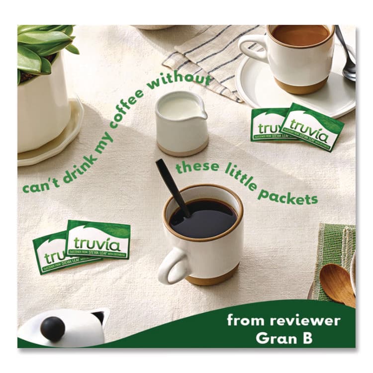 FIVE STAR DISTRIBUTORS, . Natural Sugar Substitute, 0.07 oz Packet, 1,000/Carton (TRUBBD02057) thumbnail 4