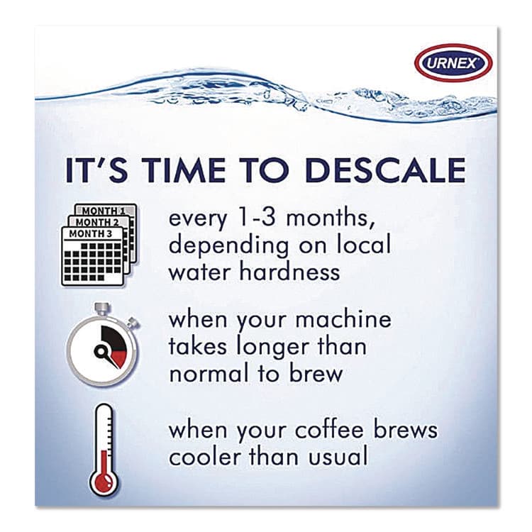 URNEX BRANDS Coffee Machine Descaling Liquid, 14 oz Bottle (URNUBI70840) thumbnail 3