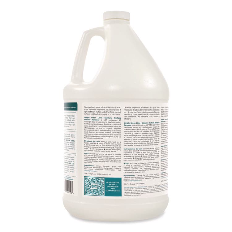 SUNSHINE MAKERS, . Lime Calcium Surface Residue Remover, 1 gal Bottle, 6/Carton (SMP1700128) thumbnail 2