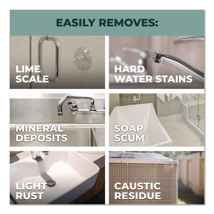 SUNSHINE MAKERS, . Lime Calcium Surface Residue Remover, 1 gal Bottle, 6/Carton (SMP1700128) thumbnail 3