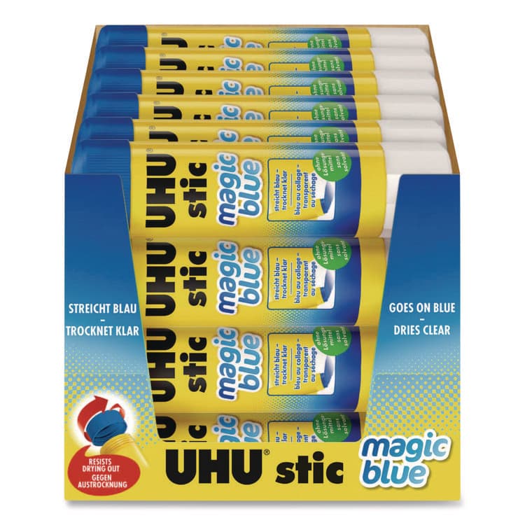 STAEDTLER, . Glue Stick, 8.2 g, Applies Blue, Dries Clear, 24/Pack (STD9U9960102) thumbnail 4