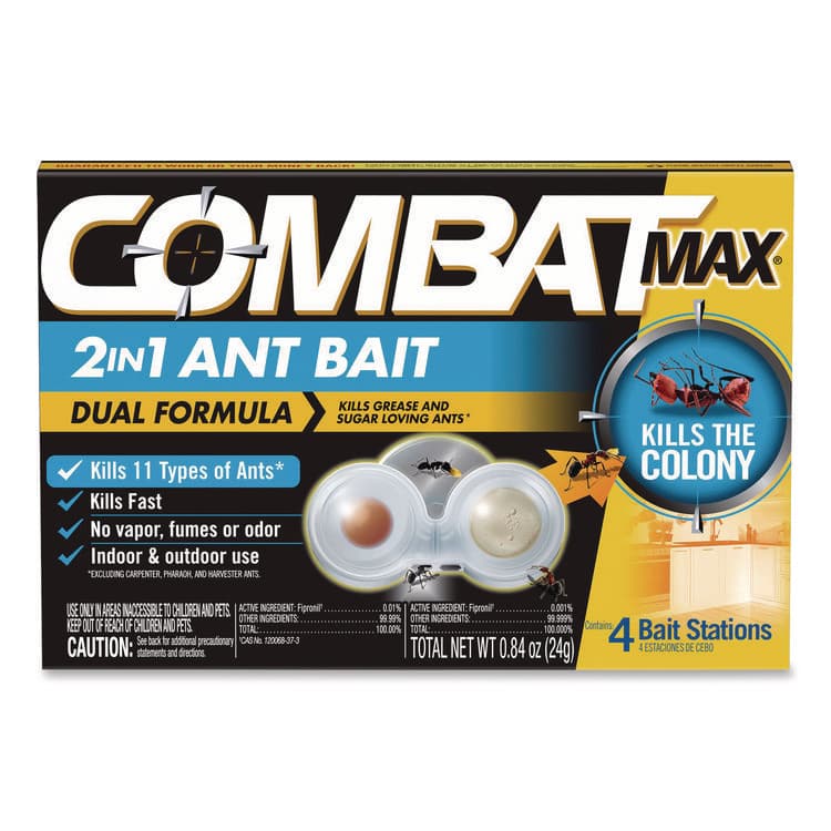 DIAL PROFESSIONAL Max 2-in-1 Ant Bait, 0.84 oz, 4 Bait Stations (DIA07172EA)