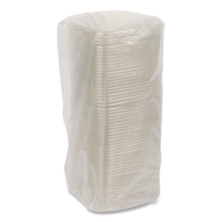 PACTIV EVERGREEN CORPORATION EarthChoice Recycled PET Container Lid, for 6" Square RPET Containers, 6.25 x 0.39 x 6.25, Clear, Plastic, 360/Carton (PCT6SFLY) thumbnail 3