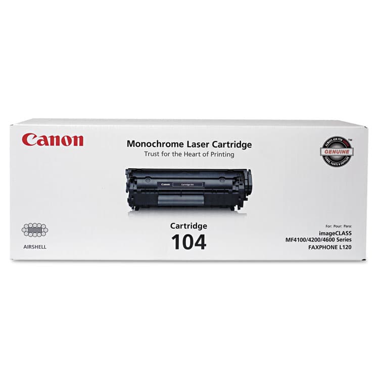 CANON USA, . 0263B001 (104) Toner, 2,000 Page-Yield, Black (CNM104) thumbnail 2