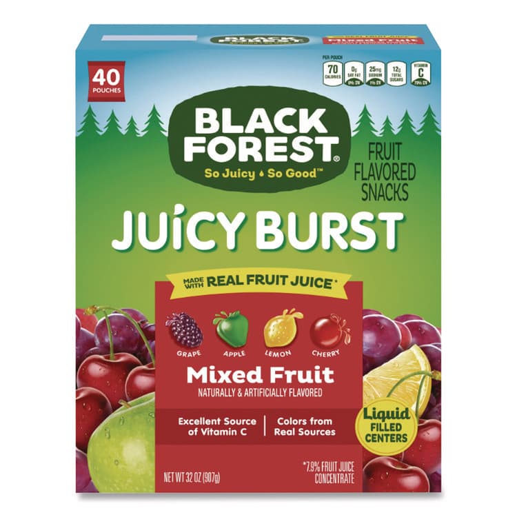 FERRARA CANDY CO Juicy Burst Fruit Flavored Snack, Mixed Fruit, 32 oz, 40/Box (BLFFER47149)