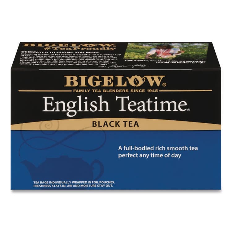 BIGELOW TEA CO. English Teatime Black Tea, 0.08 oz Tea Bag, 28/Box (BTCRCB003451)