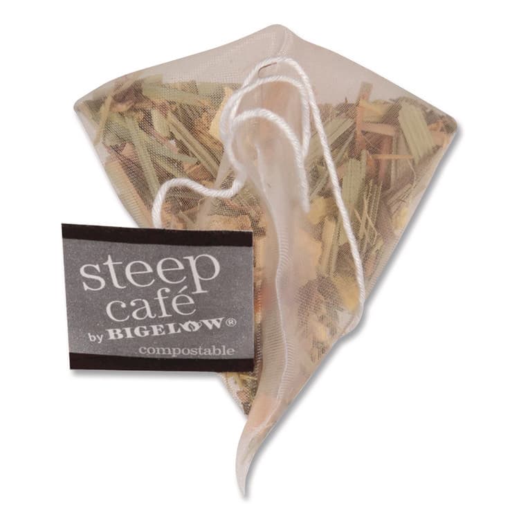 BIGELOW TEA CO. steep Cafe Organic Herbal Tea, Lemon Ginger, 50 Bags/Carton (BTCRCB19968) thumbnail 4