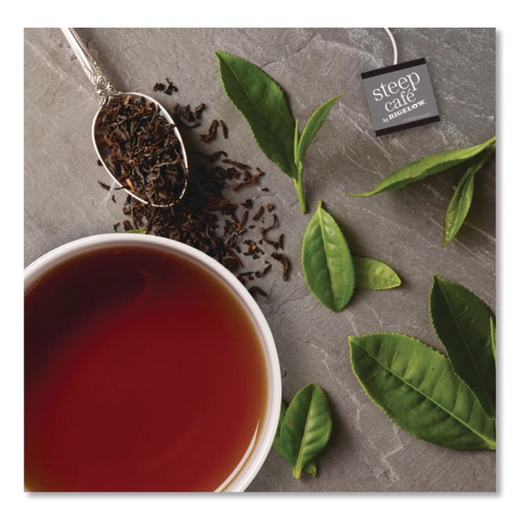 BIGELOW TEA CO. steep Cafe Organic Black Tea, English Breakfast, 50 Bags/Carton (BTCRCB19971) thumbnail 3