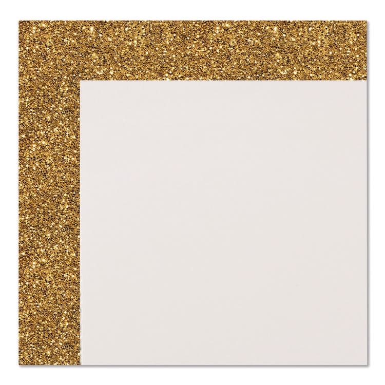 GEOGRAPHICS Glitter Poster Board, 22" x 28", Heavyweight, White with Gold Border, 25/Pack (GEO24448M) thumbnail 2