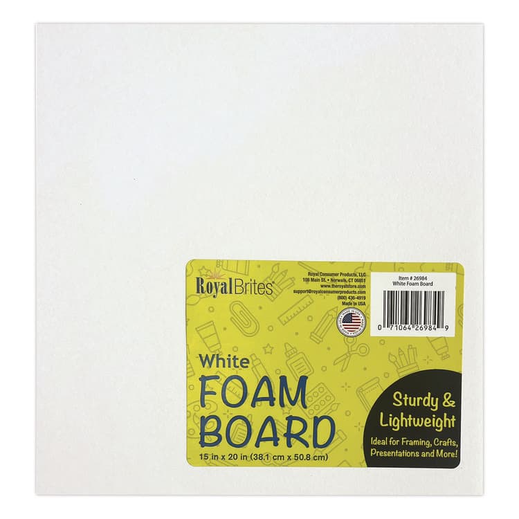 GEOGRAPHICS Foam Board, 15" x 20", 3/16" Thick, White, 10/Pack (GEO26984) thumbnail 3