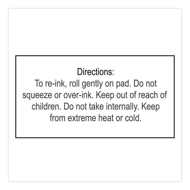 CONSOLIDATED STAMP Premium Roll-On Ink, 2 oz, Red (CSC030260) thumbnail 3