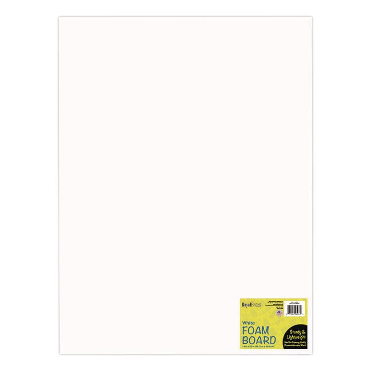 GEOGRAPHICS Foam Board, 15" x 20", 3/16" Thick, White, 10/Pack (GEO26984)
