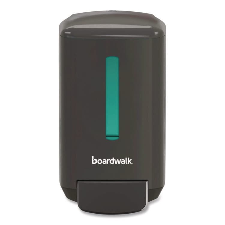 BOARDWALK Manual Liquid Soap Dispenser, 5.8 x 10.3 x 3.9, Black (BWK8350BK)