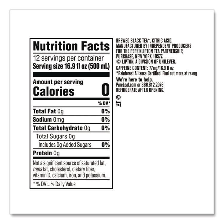 PEPSICO Iced Tea, Unsweetened, 18.5 oz, 12/Carton (PEP134072CT) thumbnail 4