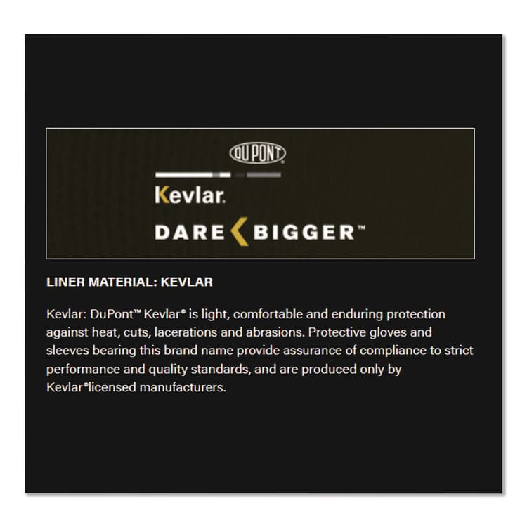 PROTECTIVE INDUSTRIAL PRODUCTS Knitted Kevlar Sleeve, 2-Ply, 18", Tan (PID10KS18) thumbnail 4