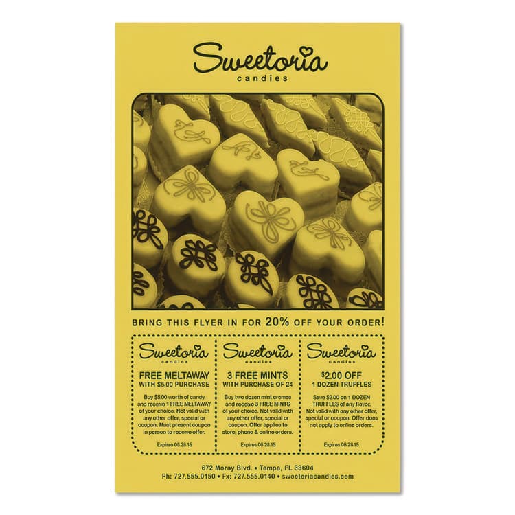 NEENAH PAPER Color Paper, 24 lb Bond Weight, 8.5 x 14, Solar Yellow, 500/Ream (WAU22532) thumbnail 4