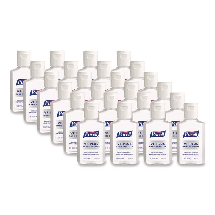 GO-JO INDUSTRIES VF PLUS Hand Sanitizer Gel, 2 oz Flip-Cap Bottle, Fragrance-Free, 24/Carton (GOJ929924CT)