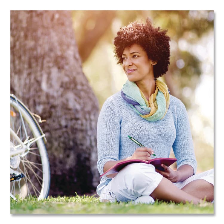 PILOT CORP. OF AMERICA VBall RT Liquid Ink Rollerball Pen, Retractable, Fine 0.7 mm, Green Ink, Green/White Barrel (PIL26209EA) thumbnail 4