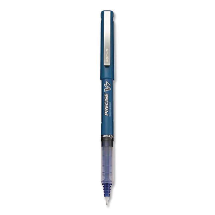PILOT CORP. OF AMERICA Precise V7 Rollerball Pen, Stick, Fine 0.7 mm, Blue Ink, Blue/Clear Barrel, 5/Pack (PIL26021) thumbnail 4
