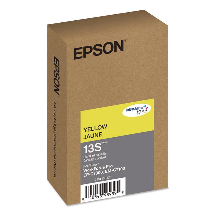 EPSON AMERICA, . T13S420 (T13S) DURABrite Pro Ink, 1,700 Page-Yield, Yellow (EPST13S420) thumbnail 2