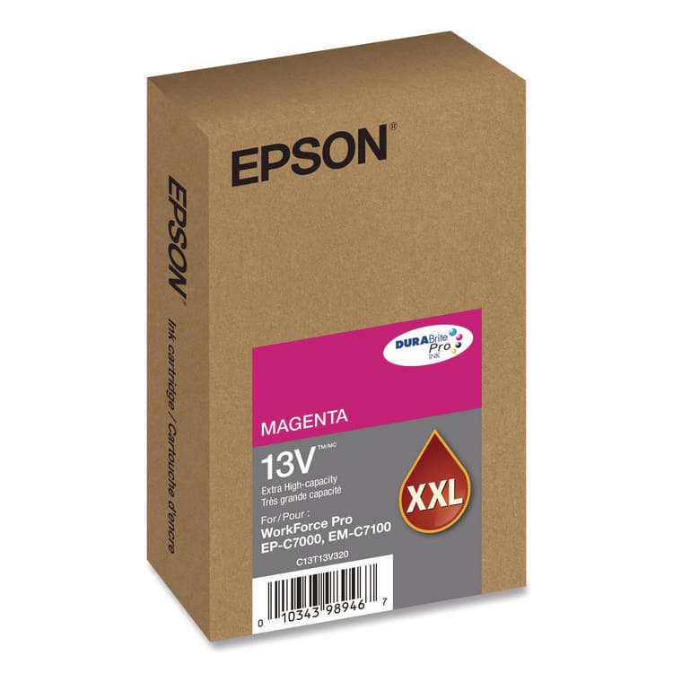 EPSON AMERICA, . T13V320 (T13V) DURABrite Pro Extra High-Yield Ink, 8,000 Page-Yield, Magenta (EPST13V320) thumbnail 2
