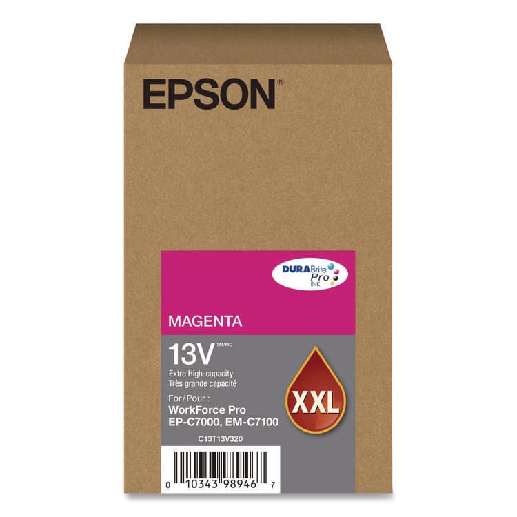 EPSON AMERICA, . T13V320 (T13V) DURABrite Pro Extra High-Yield Ink, 8,000 Page-Yield, Magenta (EPST13V320)