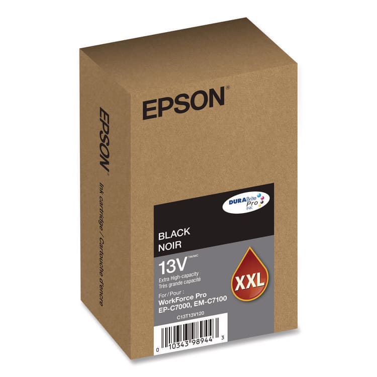 EPSON AMERICA, . T13V120 (T13V) DURABrite Pro Extra High-Yield Ink, 11,500 Page-Yield, Black (EPST13V120) thumbnail 2