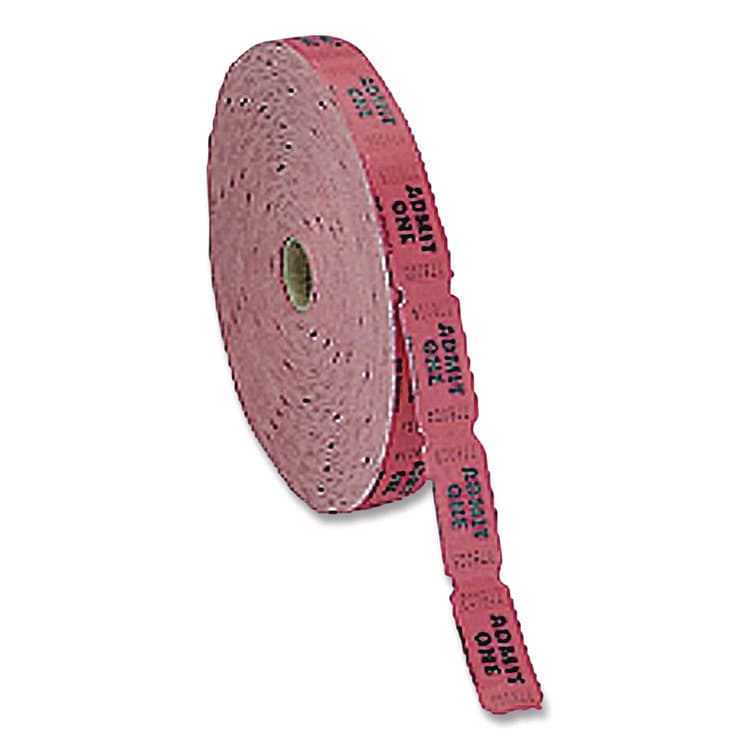 THE COIN-TAINER CO., LLC Single Ticket Roll, Admit One, Red, 2,000/Roll (CTX602603R) thumbnail 2