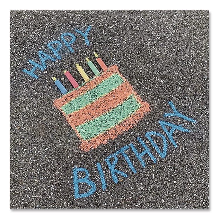 LAROSE INDUSTRIES, LLC Washable Sidewalk Chalk, 12 Assorted Colors, 32 Sticks/Box (CZA108176) thumbnail 4