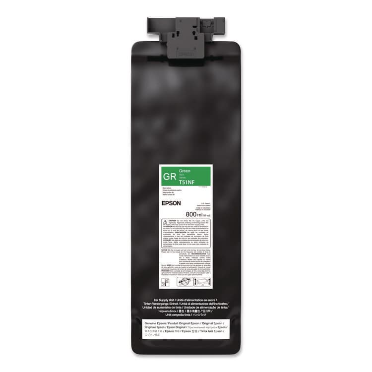 EPSON AMERICA, . T51NF20 (T51N) UltraChrome GS3 Eco-Solvent Ink, 800 mL, Green (EPST51NF20)