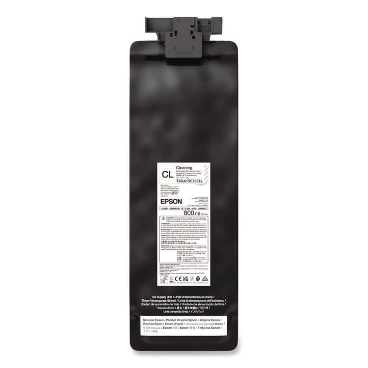 EPSON AMERICA, . T56L000 (T56L) UltraChrome GS3 Eco-Solvent Cleaning Cartridge, 800 mL (EPST56L000)