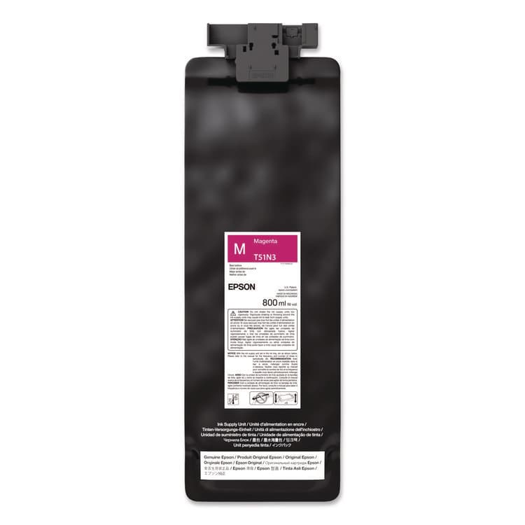 EPSON AMERICA, . T51N320 (T51N) UltraChrome GS3 Eco-Solvent Ink, 800 mL, Magenta (EPST51N320)