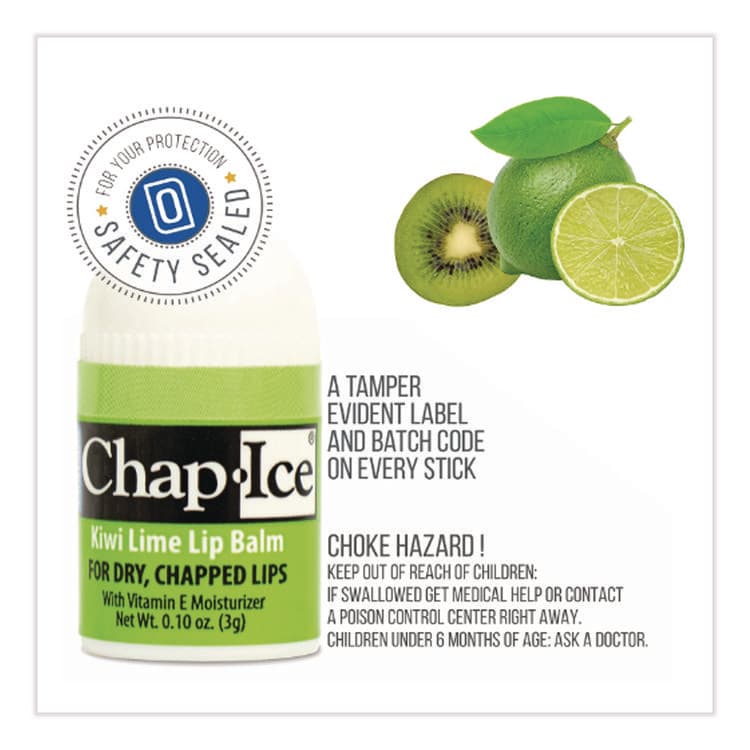 ORALAB'S, . Lip Balm, Cherry/Kiwi/Orange Flavors, 100/Box (LIA840FB) thumbnail 4