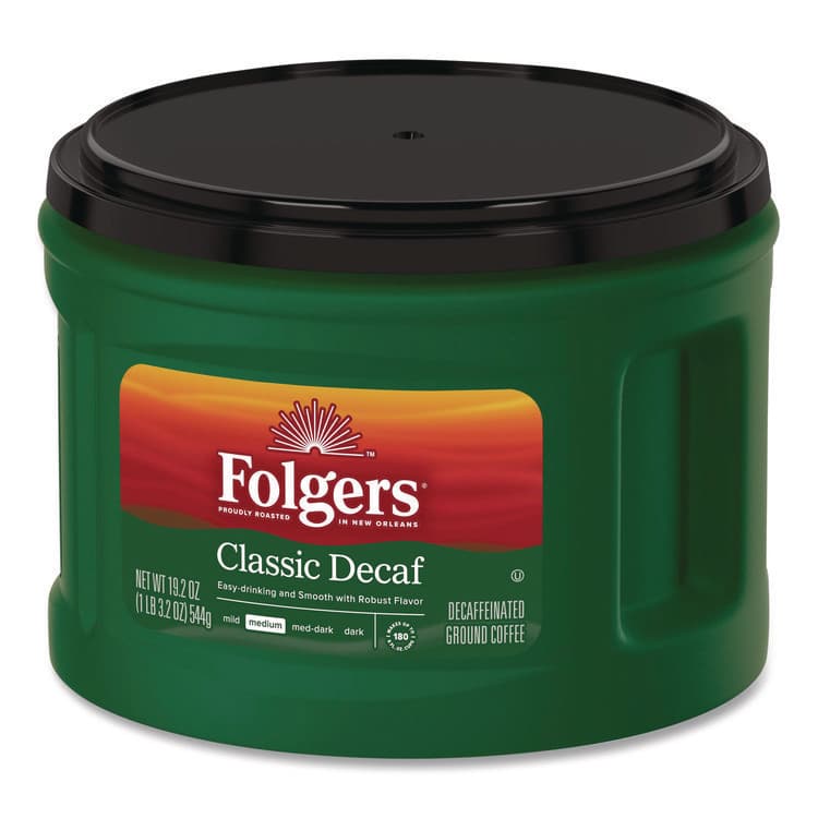 J.M. SMUCKER CO. Classic Decaf Ground Coffee, Classic Roast Decaffeinated, 19.2 oz Can (FOL00374EA) thumbnail 3