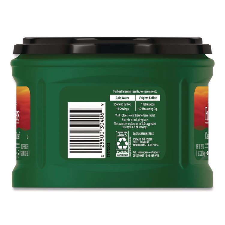 J.M. SMUCKER CO. Classic Decaf Ground Coffee, Classic Roast Decaffeinated, 19.2 oz Can (FOL00374EA) thumbnail 4