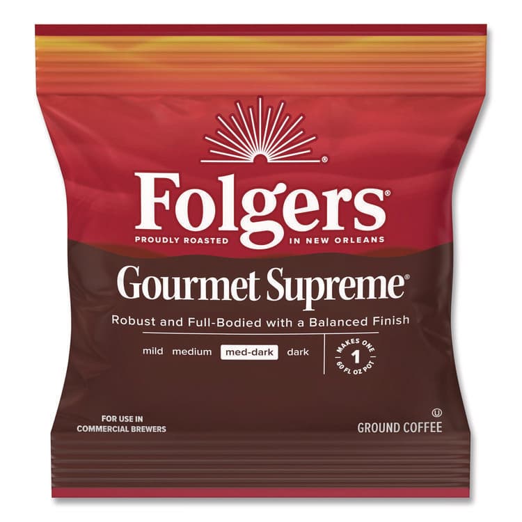 J.M. SMUCKER CO. Gourmet Supreme Ground Coffee, Fraction Pack, 1.75 oz, 42/Carton (FOL06437) thumbnail 2