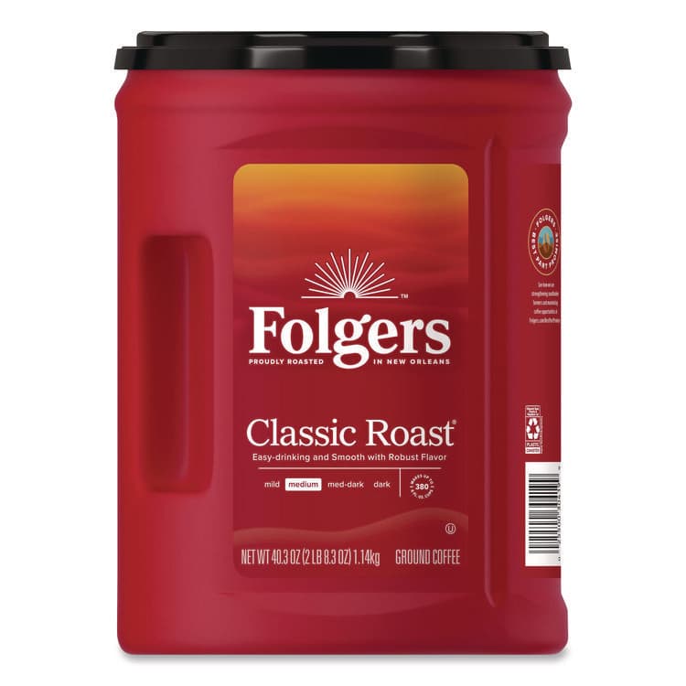 J.M. SMUCKER CO. Classic Roast Ground Coffee, Classic Roast, 40.3 oz Canister (FOL30419EA)