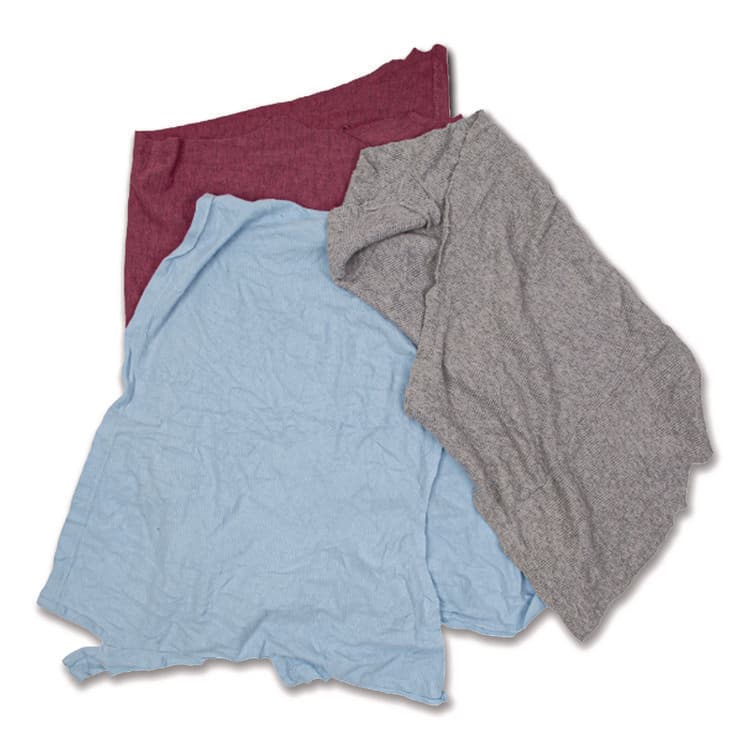 MONARCH GLOBAL BRANDS Reclaimed Color T-Shirt Rags, Assorted, 125/Box (MNHR020C45A25) thumbnail 4