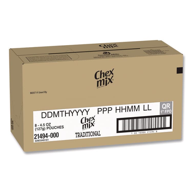 GENERAL MILLS Snack Mix Savory Traditional, 4.5 oz Bag, 8/Box (AVTSN21494) thumbnail 3