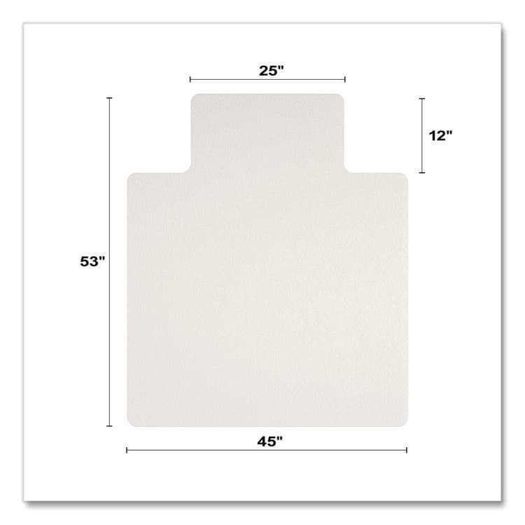 DEFLECTO CORPORATION OceanMat Hard Floor Chair Mat for Hard Floors, Rectangular with Lip, Straight Edges, 45" x 53", Clear (DEFCM2G232OCB) thumbnail 4