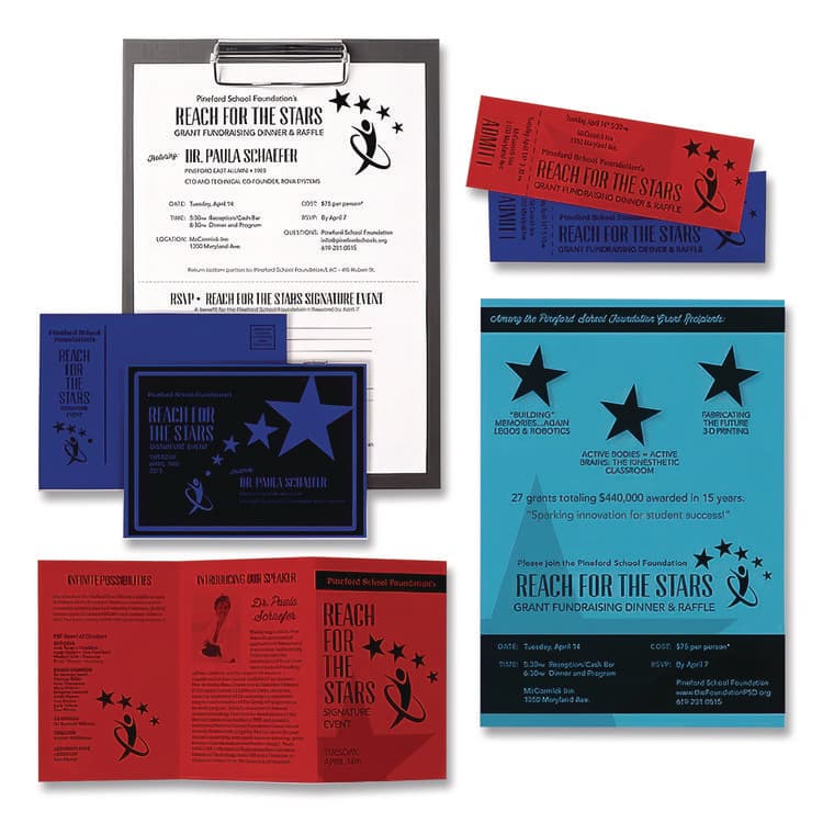 NEENAH PAPER Color Cardstock - "Patriotic" Assortment, 65 lb Cover Weight, 8.5 x 11, Assorted Patriotic Colors, 100/Pack (WAU91644) thumbnail 3